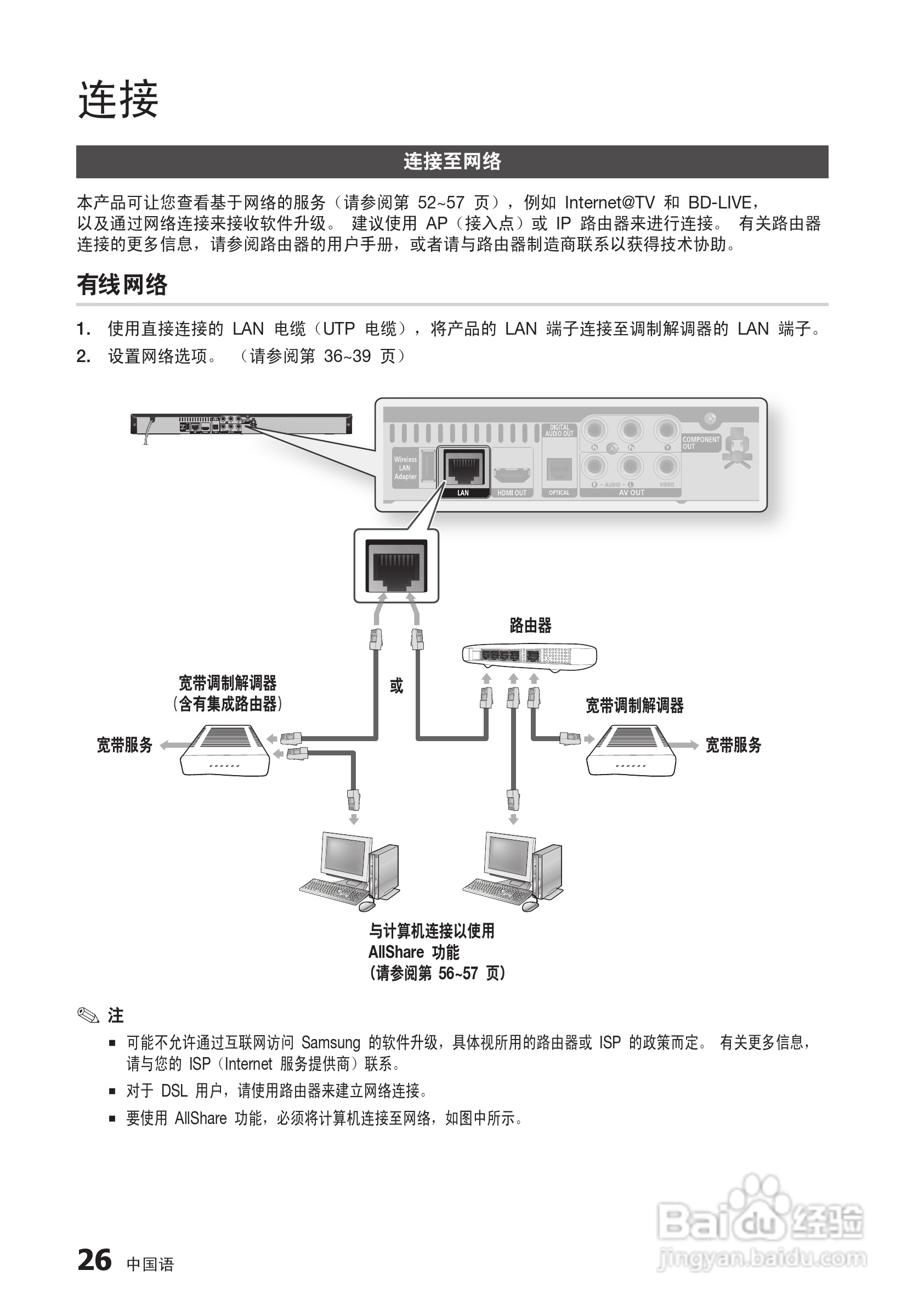 三星BD-C5500高清播放机使用说明书:[10]