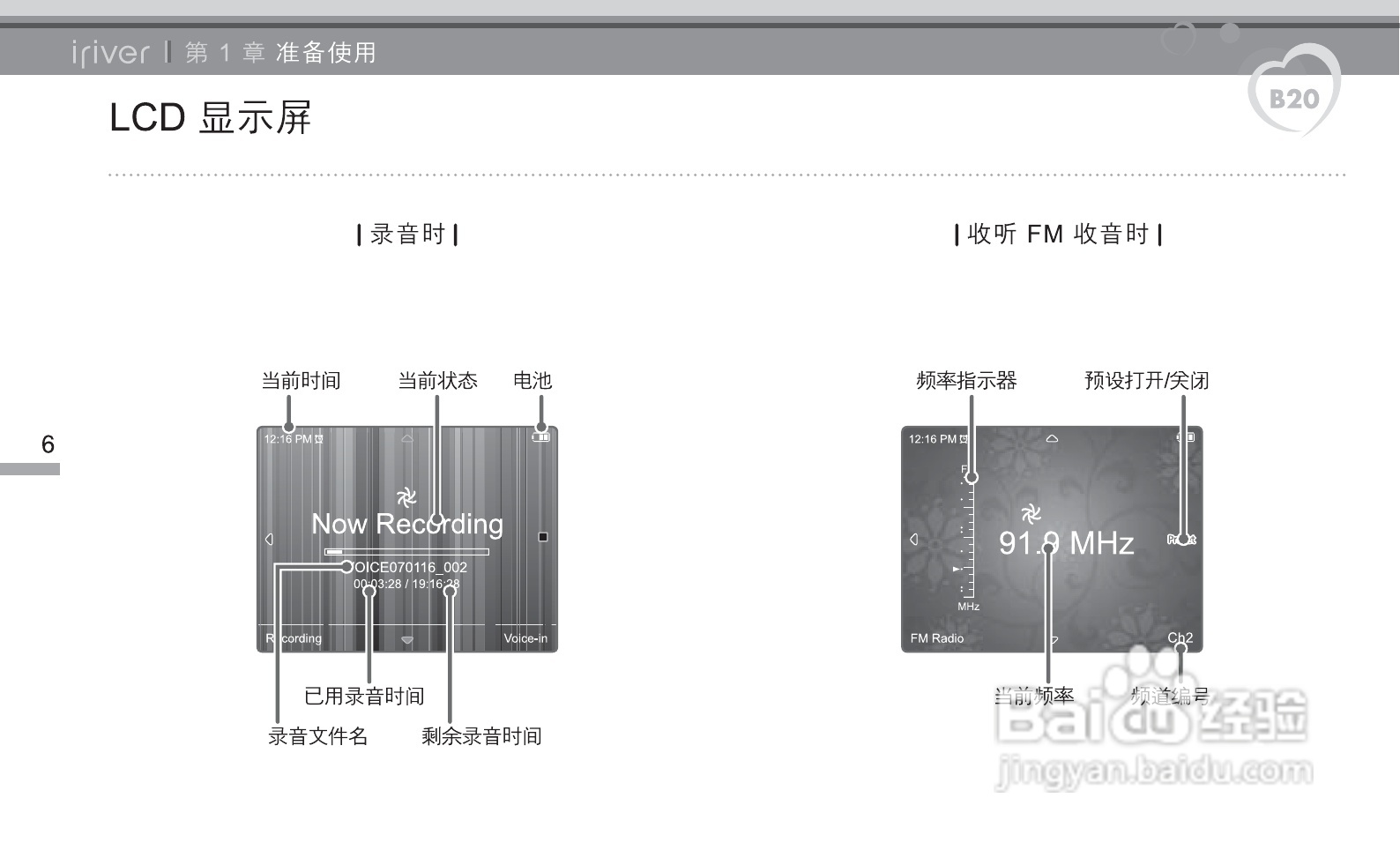 艾利和B20 MP3播放器使用说明书:[1]