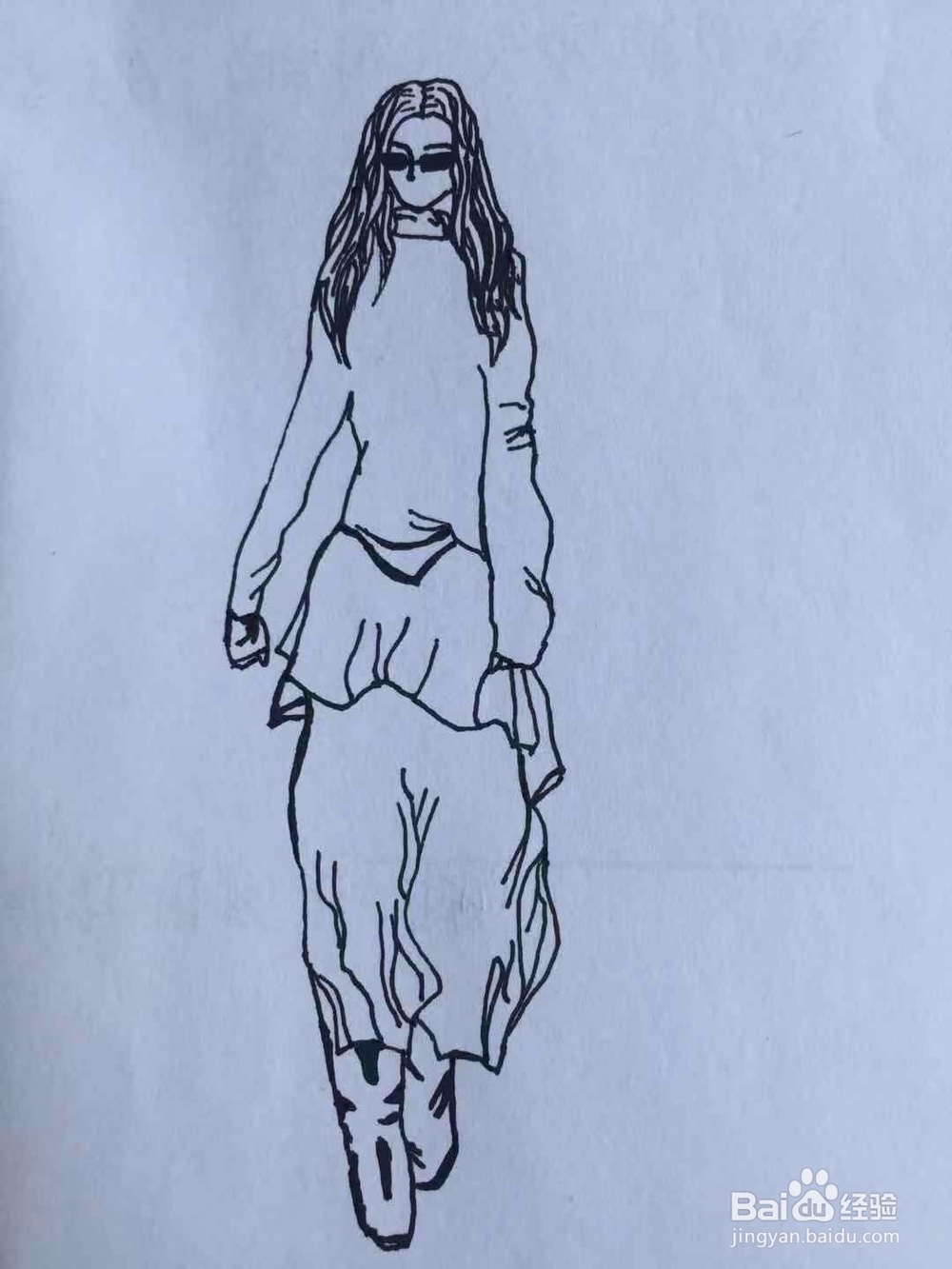茉莉水彩手绘之秀场