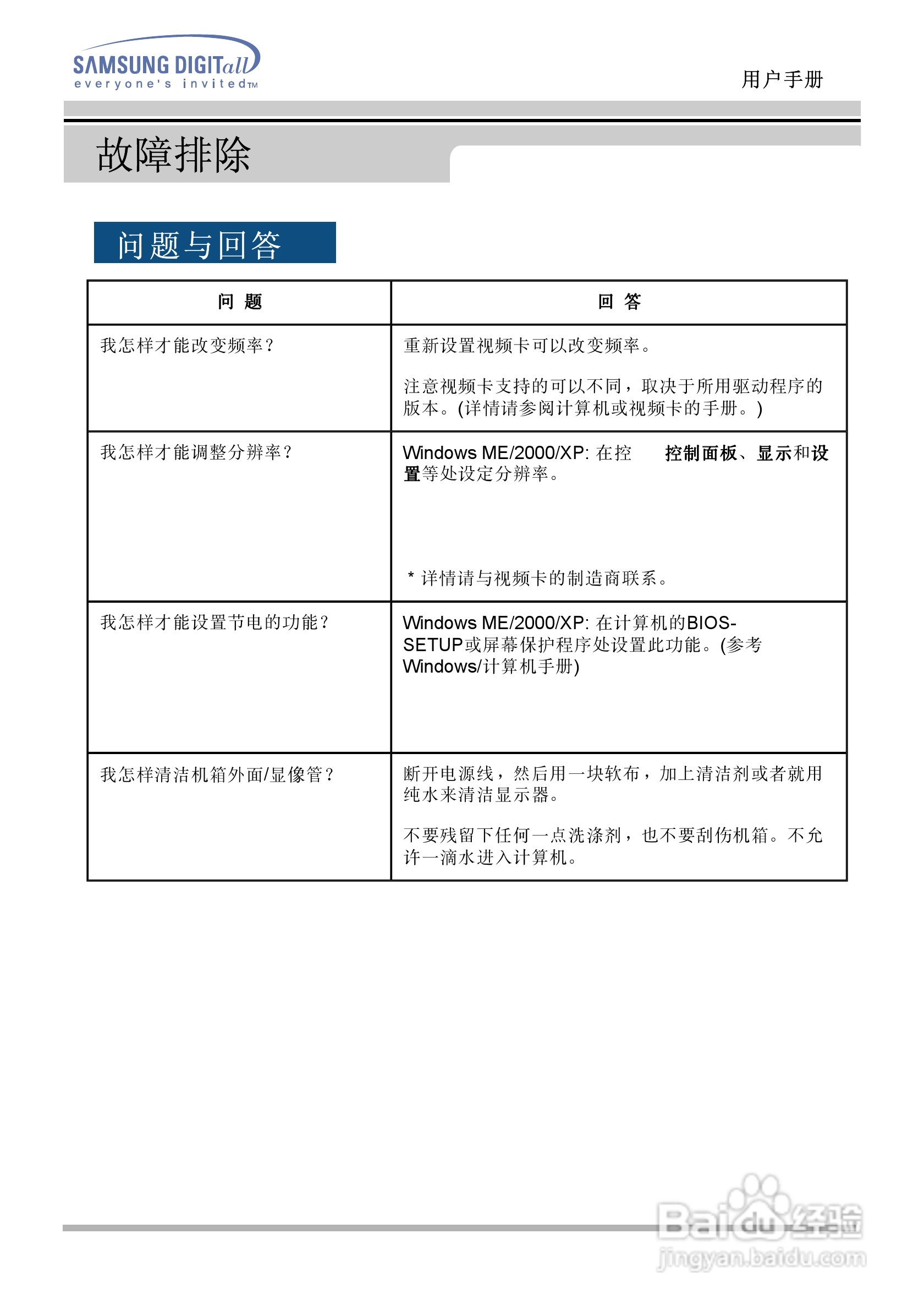 三星152T液晶显示器使用说明书:[4]