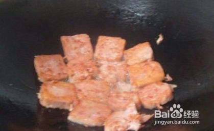 蛋香火腿的做法