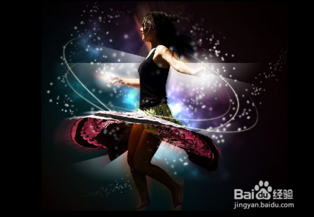 ps教程飘逸裙摆