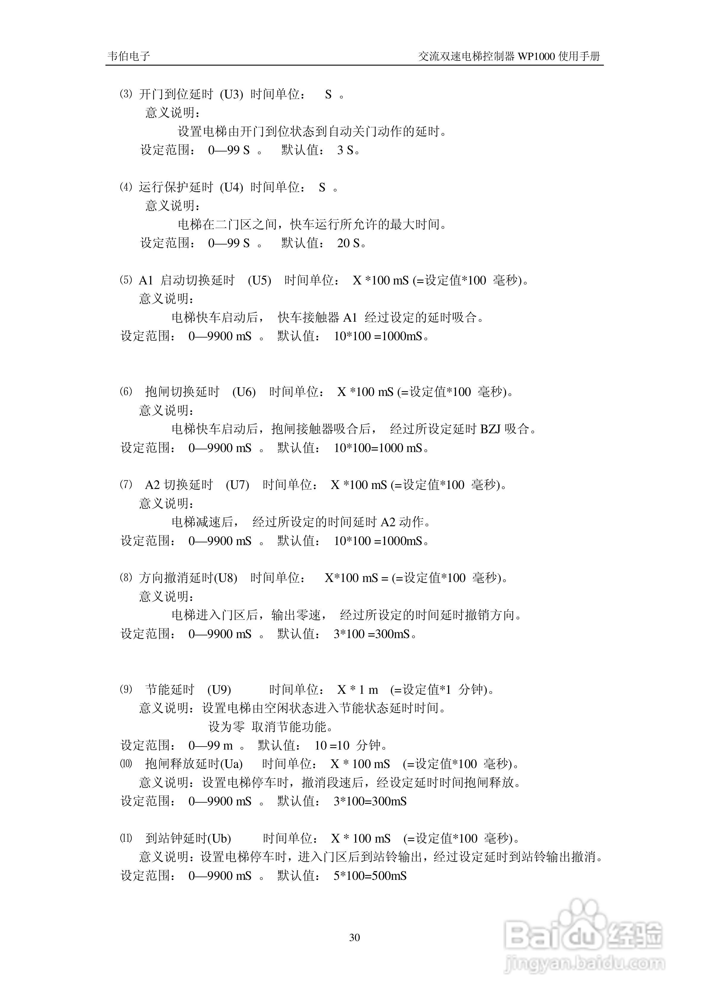 WP1000双速电梯控制器用户手册:[4]