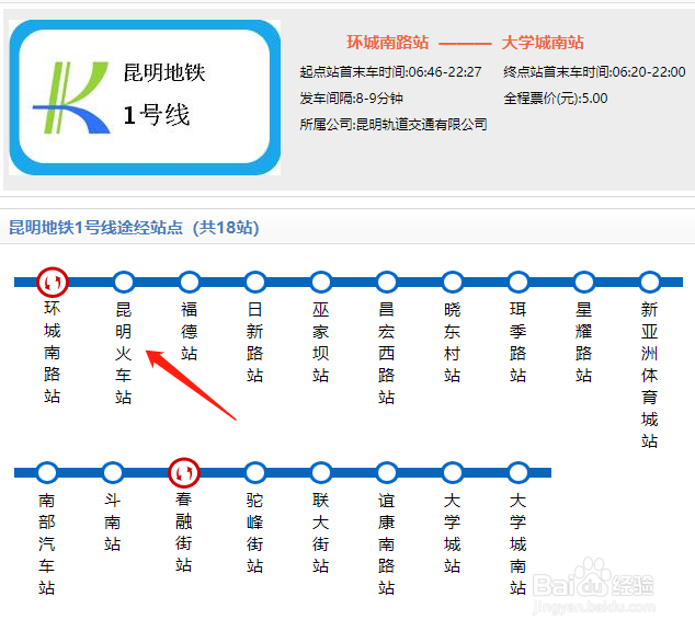 昆明火车站到西部客运站怎么坐地铁