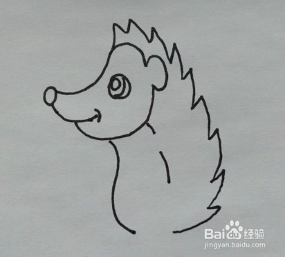 简笔画教程：刺猬的画法