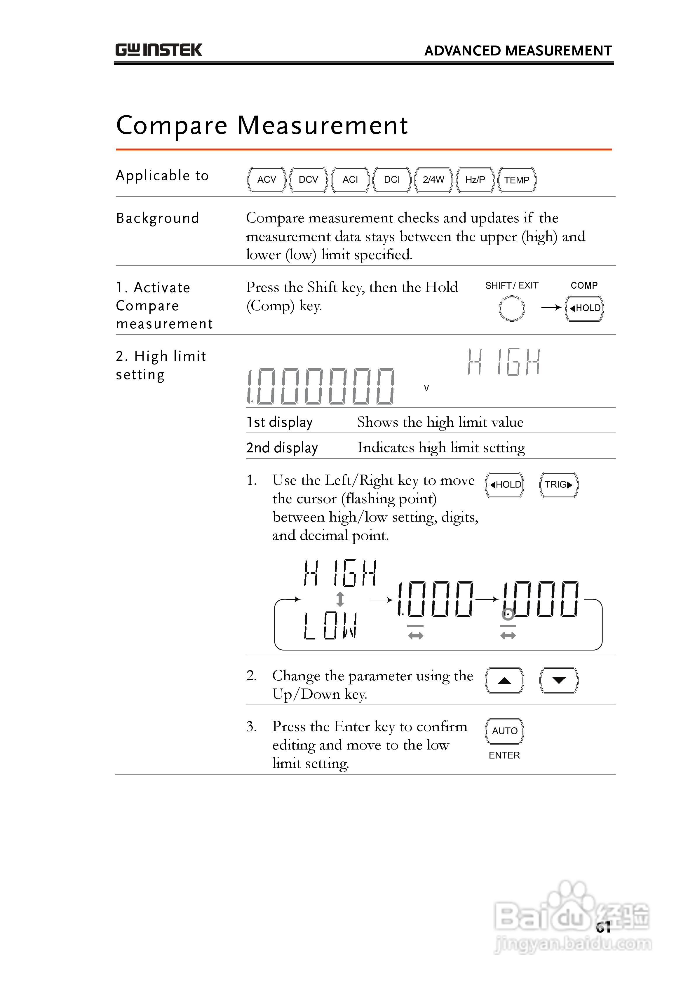 固纬GDM-8261数字万用表使用说明书:[7]