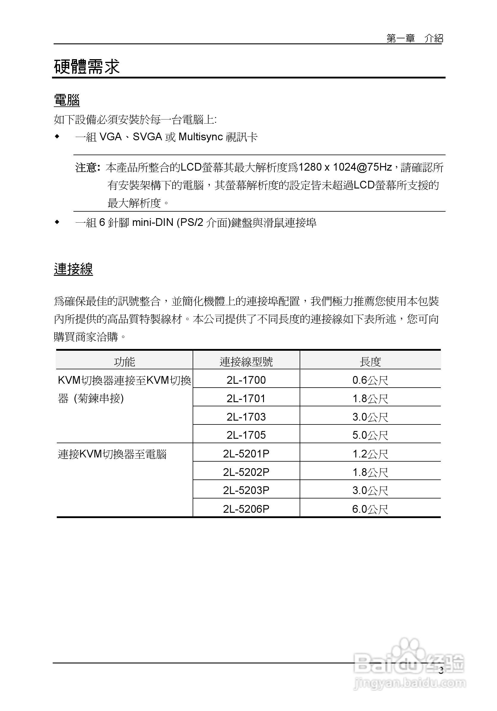 Slideaway CL1008/CL1016 LCD KVM切换器使用说明书:[2]