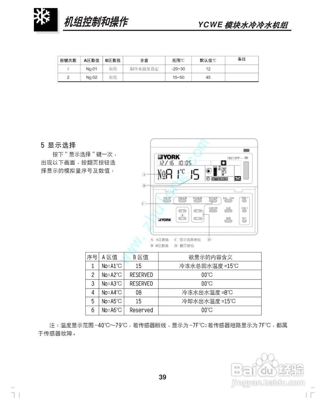 约克YCWE30SC模块水冷冷水机组安装维护手册:[5]