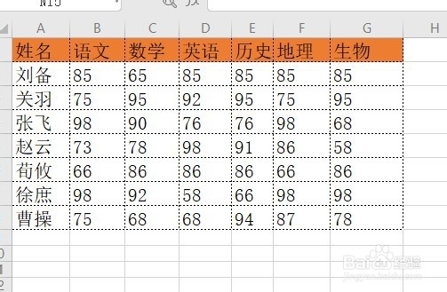 wps2019怎么样使表格显示虚线边框