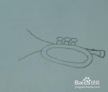 简笔画乐器小号