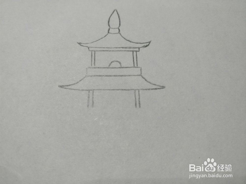 简笔画画卡通塔楼