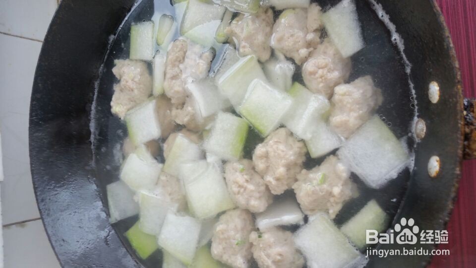 冬瓜丸子粉丝汤--营养好吃