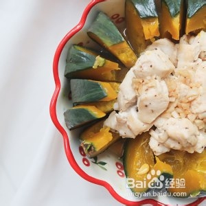 蒜蓉蒸南瓜鸡胸肉