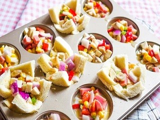 杂蔬鸡蛋杯怎么做?