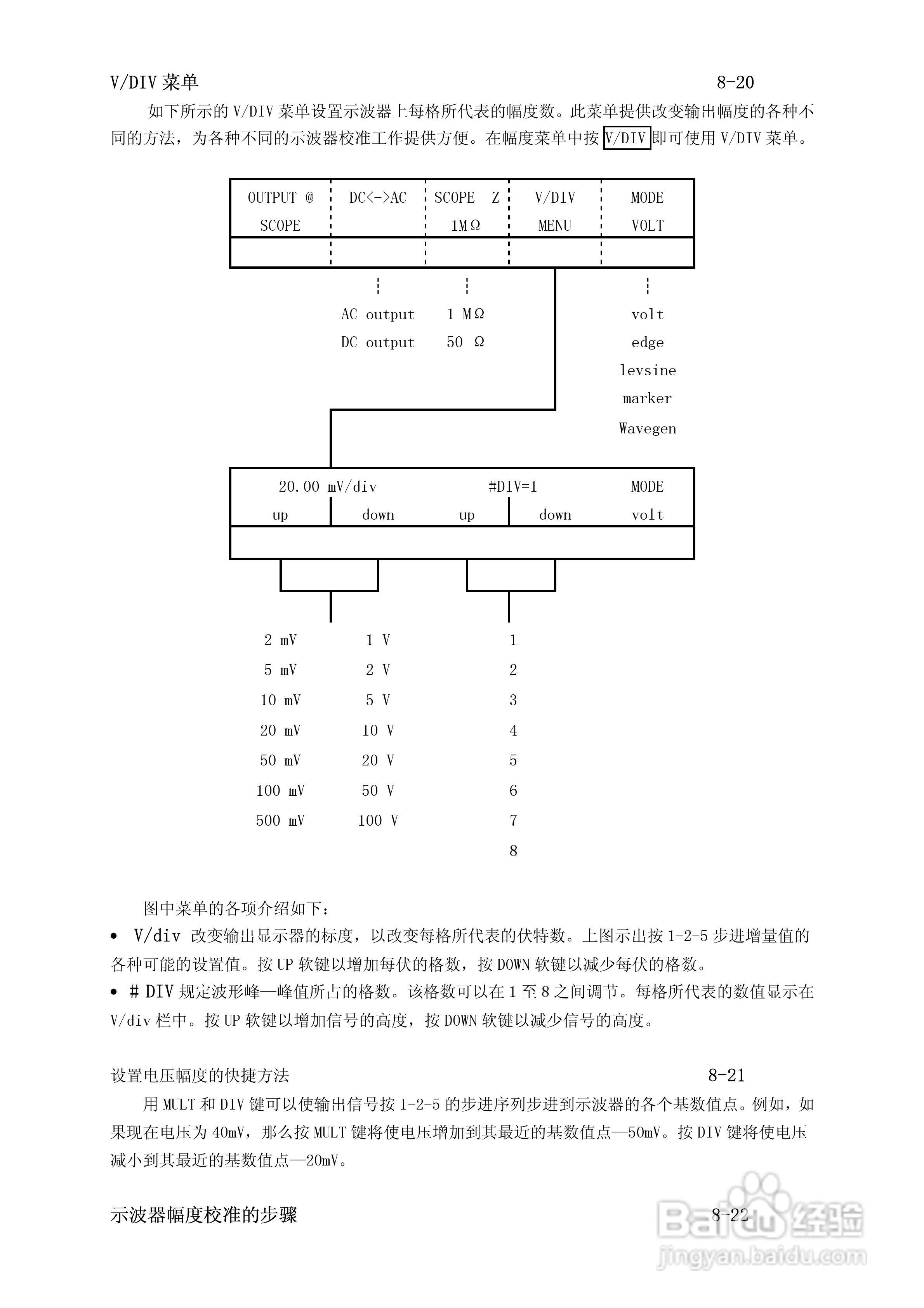 福禄克5500A校准器使用手册:[22]