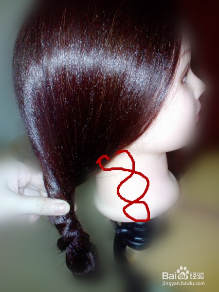 返老还童八字形辫子！