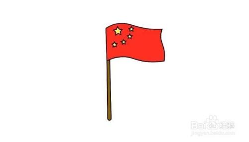 中国国旗的简笔画 百度经验 中国国旗的简笔画 百度经验