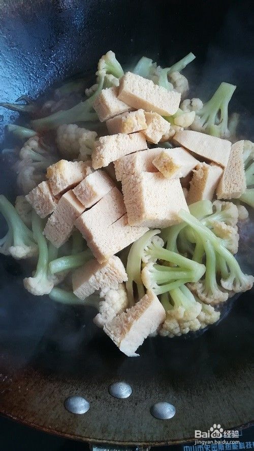 菜花烧冻豆腐怎么做