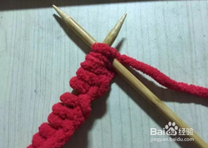 粗线织围巾简单教程