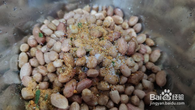 蚝油包菜花生米