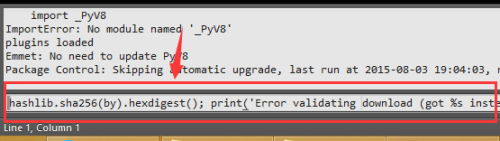 sublime text3 插件Emmet和pyv8离线安装方法