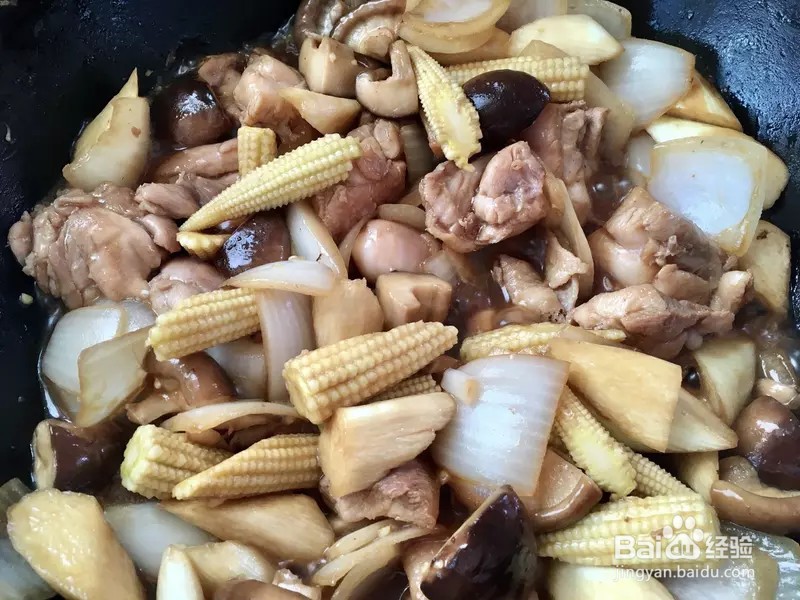 怎样做出家常菜系列之什锦蔬酱烧鸡