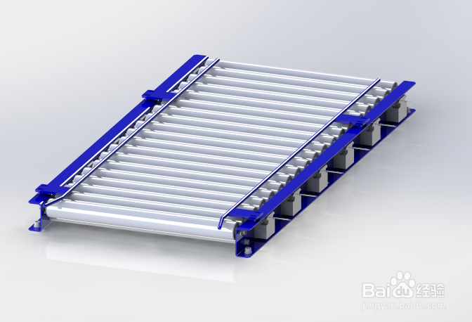 SolidWorks如何画出滚轮传送带