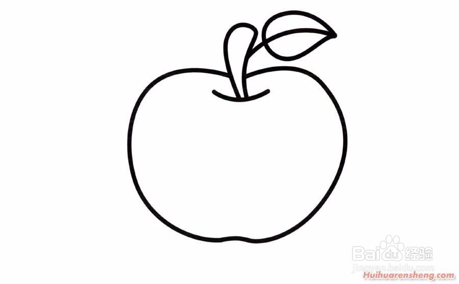 <b>苹果简笔画画法</b>