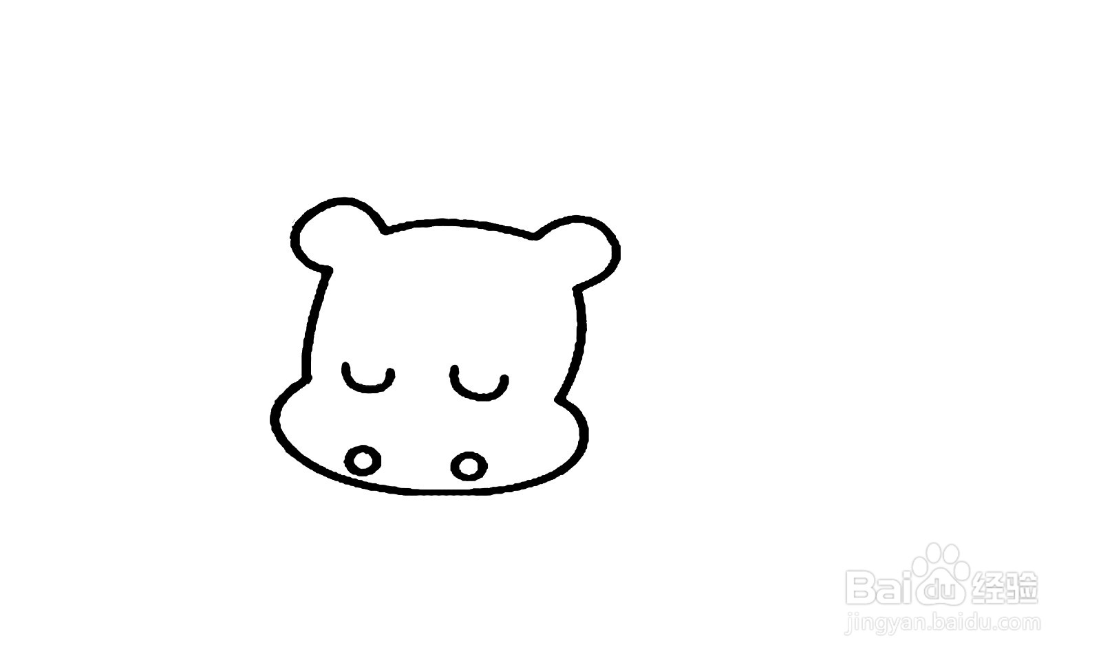 如何画出一只河马简笔画？