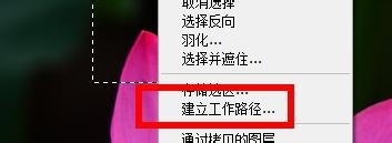 PS如何将选区建立成路径