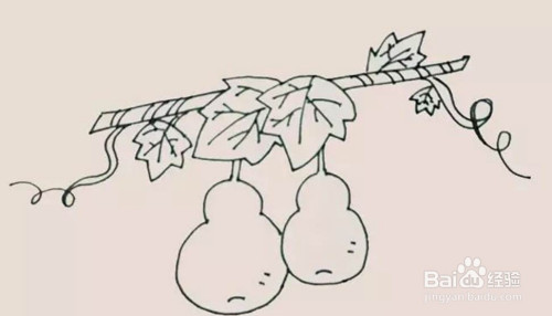 儿童画如何画葫芦的简笔画