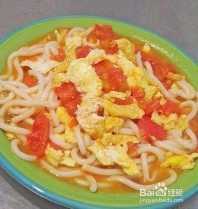 简单做番茄鸡蛋炒面