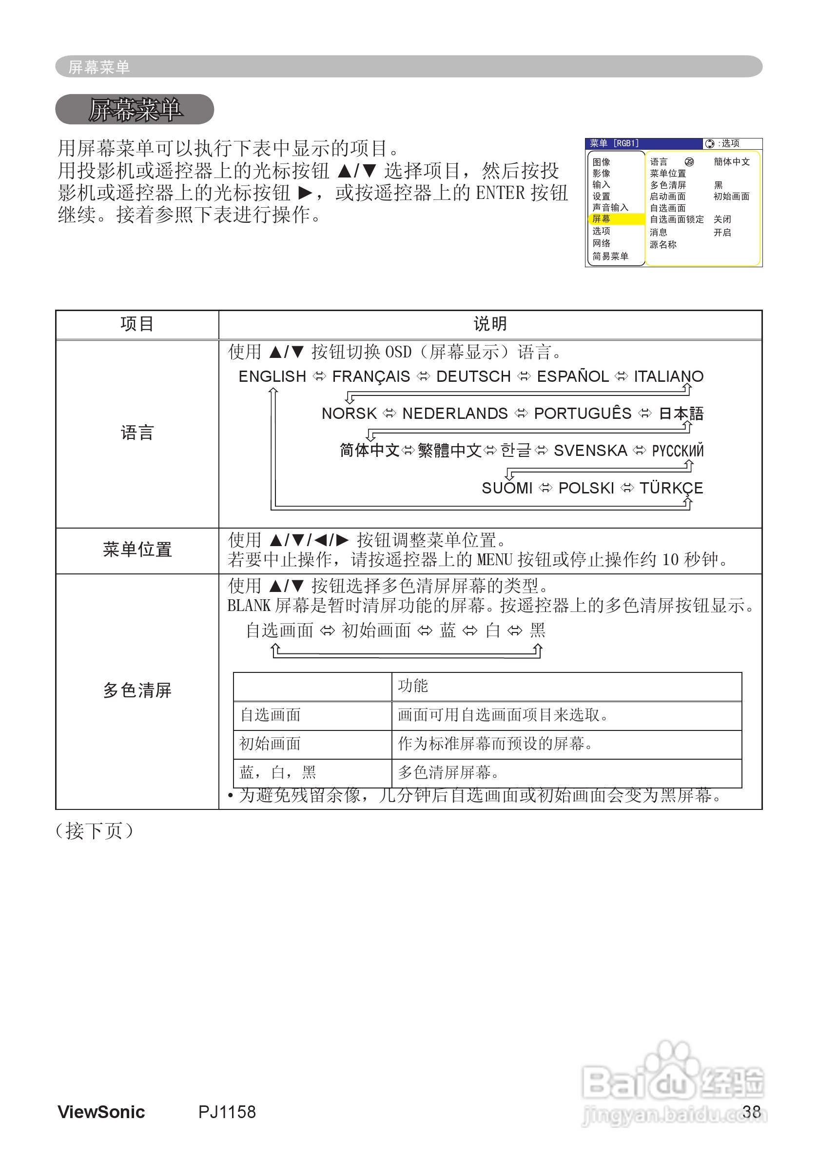 优派PJ1158投影机使用说明书:[5]