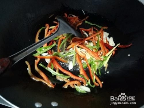 蒜苔肉丝的做法