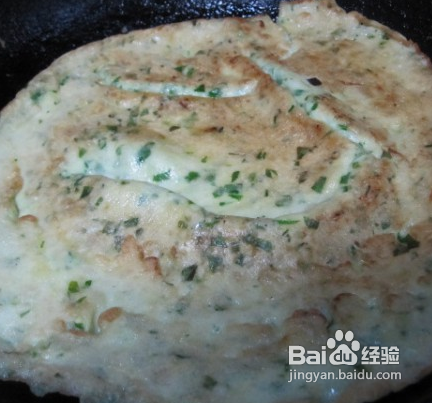 菠菜鸡蛋饼的做法