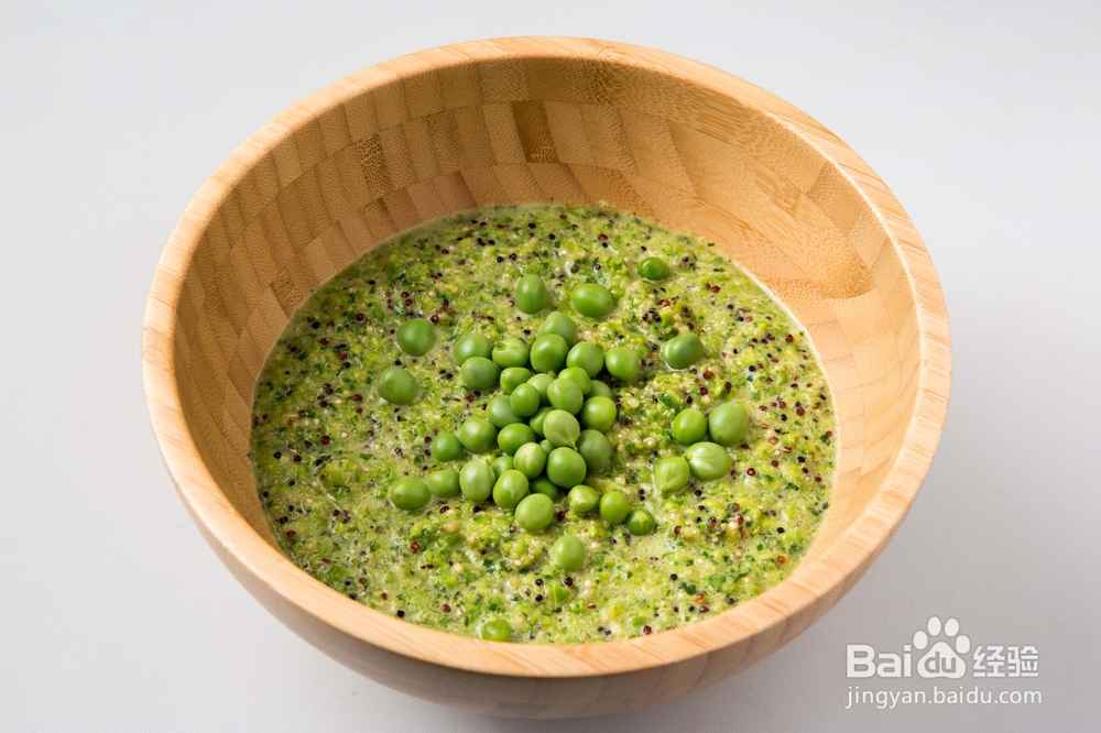 家常做法的豌豆小米薄荷煎饼