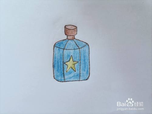 如何用铅笔画一瓶墨水