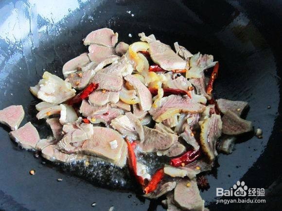 家常菜爆炒牛头肉的做法
