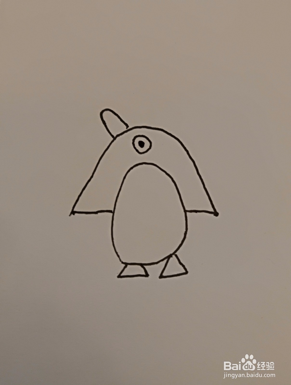小企鹅得怎么画