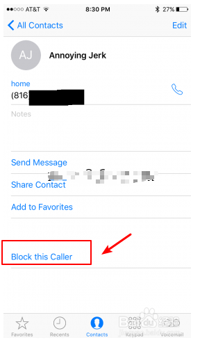 如何将iPhone中的联系人拉黑？