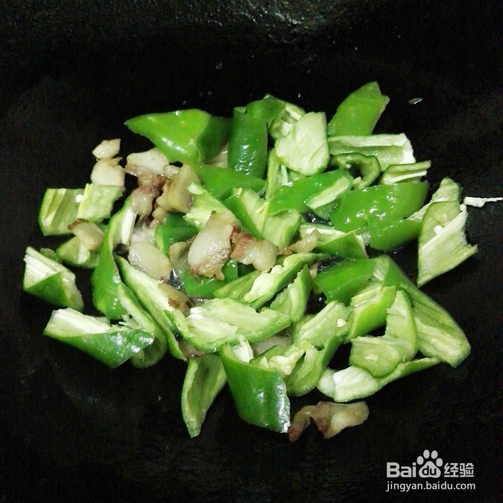 家常小炒-----青椒炒肉的做法
