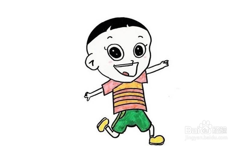 画大头儿子的儿童卡通简笔画教程