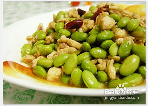 毛豆炒鸡丁怎么弄