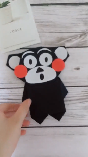 折纸熊本熊怎么做？