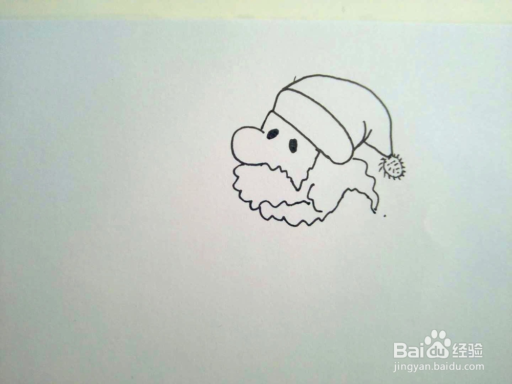 圣诞老人简笔画分享