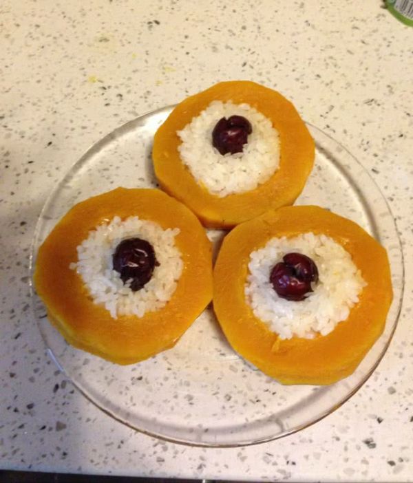 桂花糯米红枣南瓜蛊