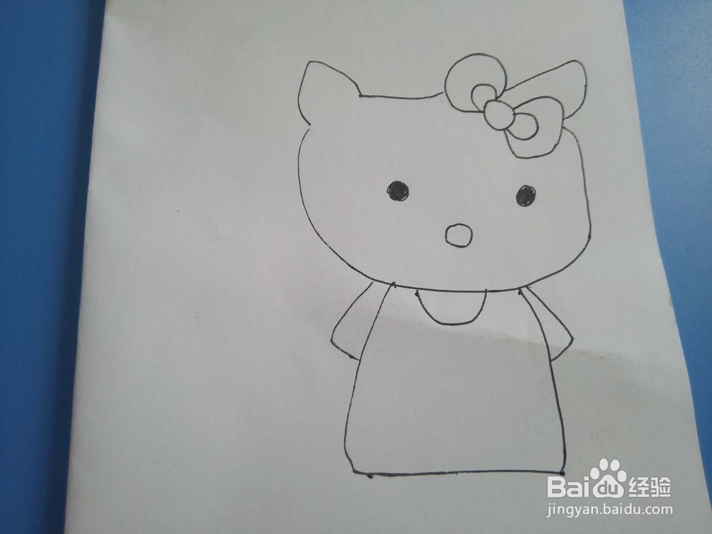 简笔画之Hello Kitty