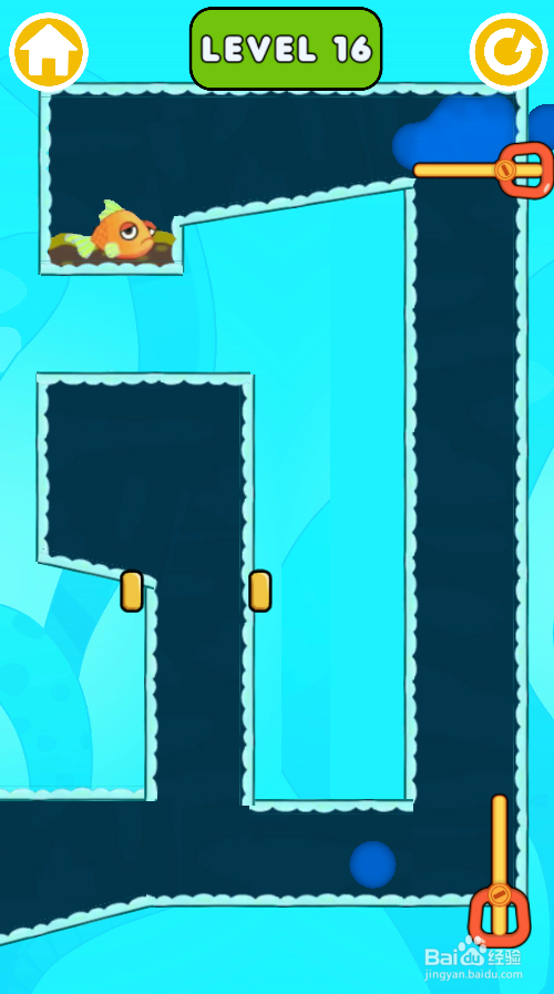 Fish Rescue Pull The Pin的Level 16怎样过关