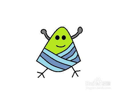 简笔画-粽子的简笔画如何画