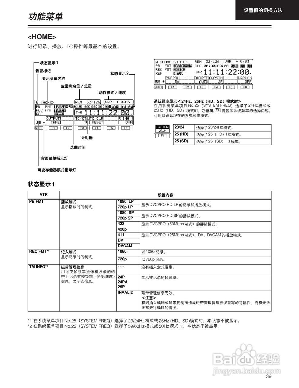 松下 HD1700广播级数字录像机操作手册:[4]